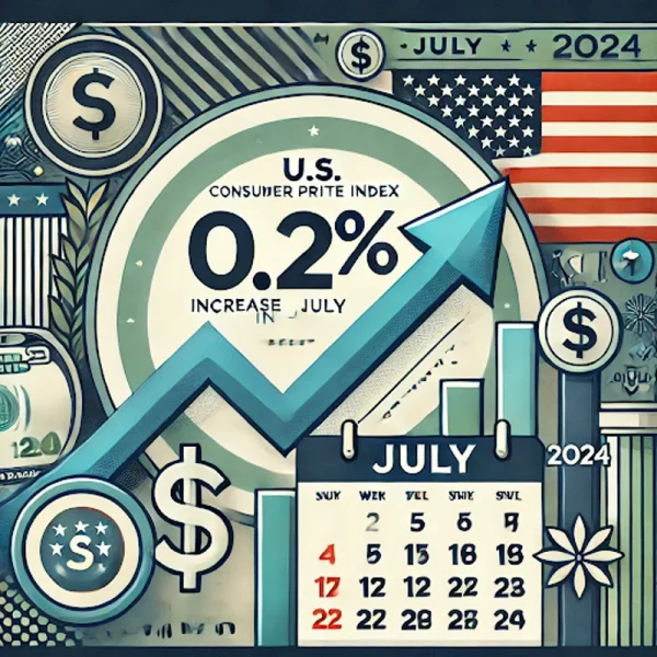 Der Verbraucherpreisindex in den USA stieg im Juli wie erwartet um 0,2%.