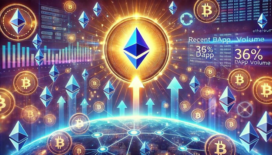 Ethereum DApp-Volumen steigt um 36% in einer Woche