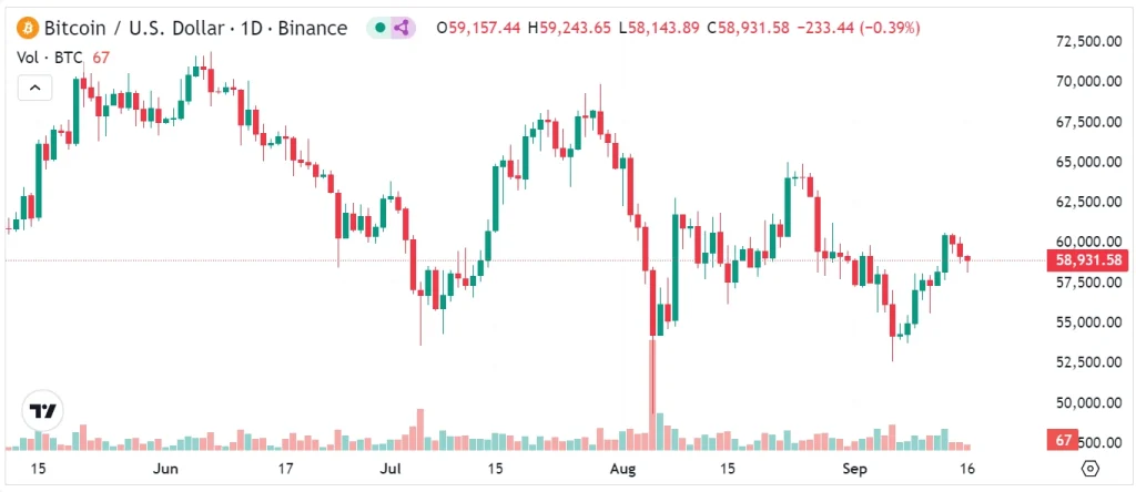 Bitcoin-Preisbewegung