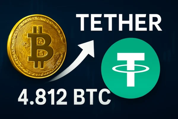 Tether erweitert Bitcoin-Bestände durch Neukauf von 4.812 BTC