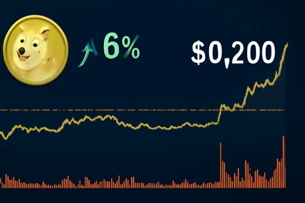Dogecoin steigt um 6 % dank institutioneller Kaufimpulse